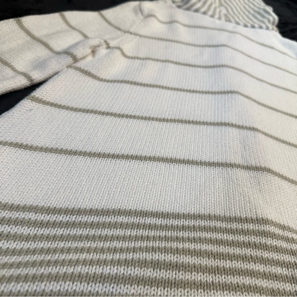 Pure Handknit Striped Button Front Hoodie Cardigan Sweater Women’s S/M - Picture 13 of 13